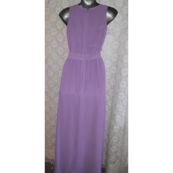 Gianni Bini  Sz 0 Purple and Coral Orange Embroidered Maxi Dress - Picture 2 of 9